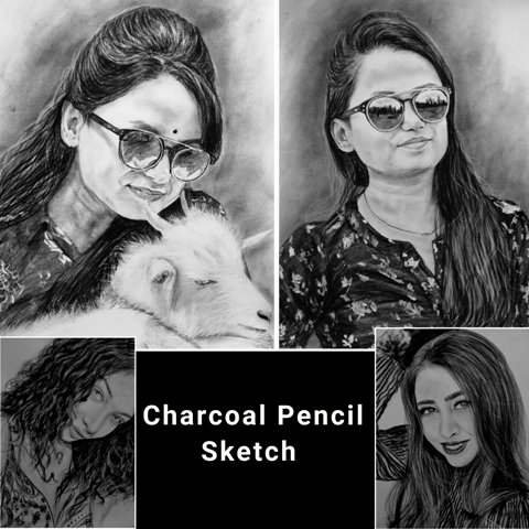 charcoal portrait